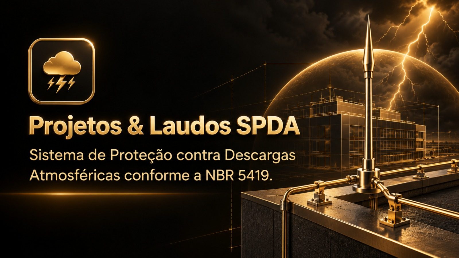 Projetos & Laudos SPDA — Sistema de Proteção contra Descargas Atmosféricas conforme a NBR 5419.